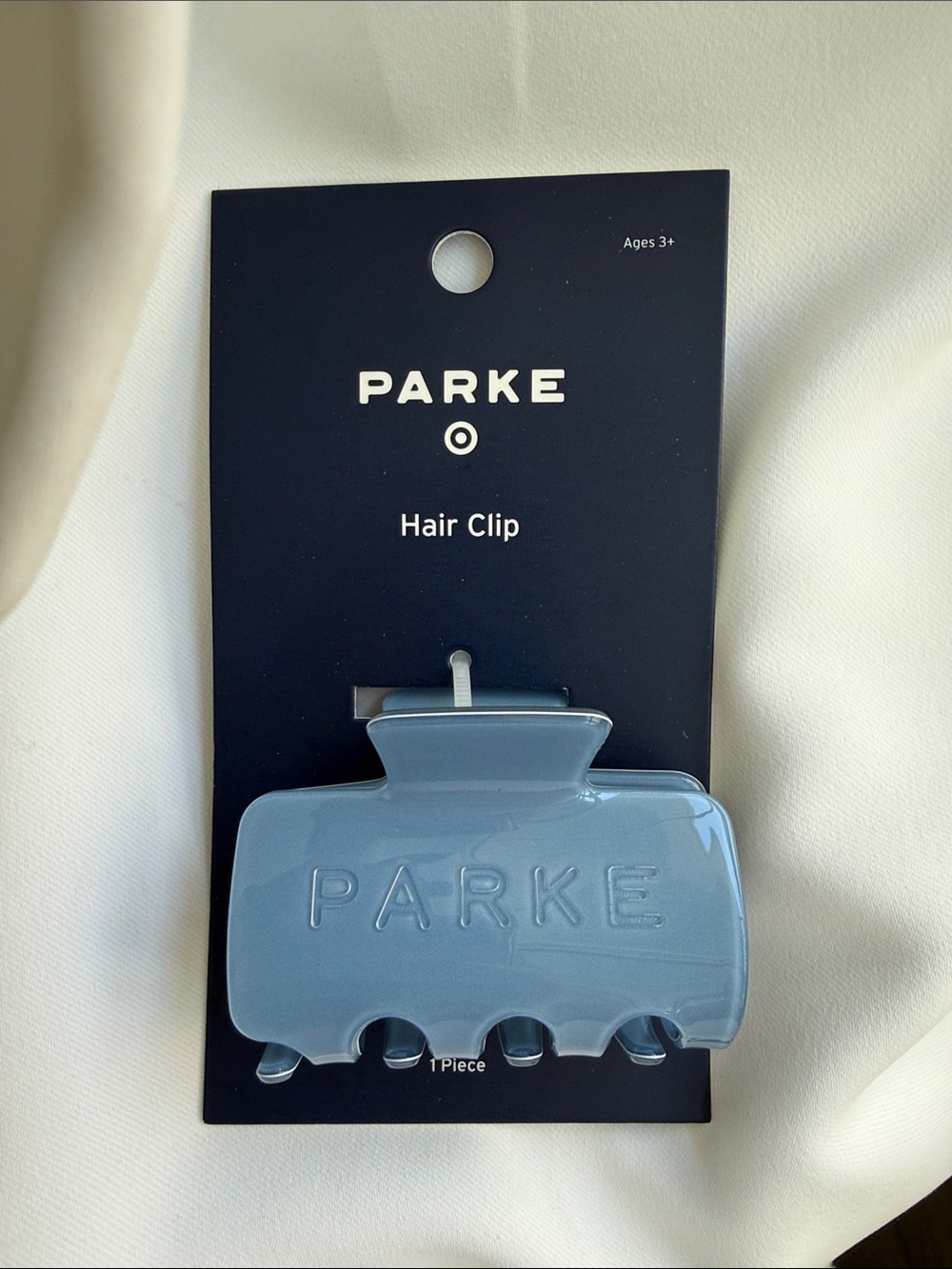 PARKE Blue Glossy Hair Clip NWT